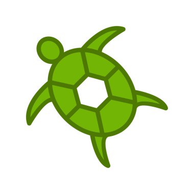 Kaplumbağa. Web simgesi basit illüstrasyon