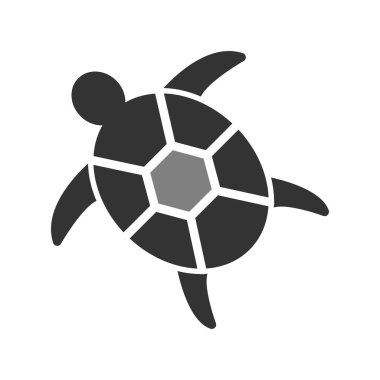 Kaplumbağa. Web simgesi basit illüstrasyon