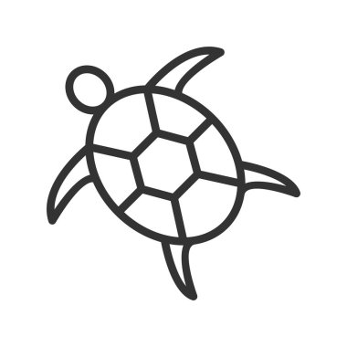 Kaplumbağa. Web simgesi basit illüstrasyon