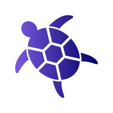 Kaplumbağa. Web simgesi basit illüstrasyon