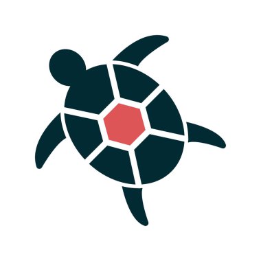 Kaplumbağa. Web simgesi basit illüstrasyon