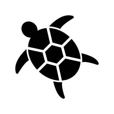 Kaplumbağa. Web simgesi basit illüstrasyon