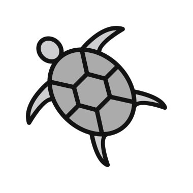 Kaplumbağa. Web simgesi basit illüstrasyon