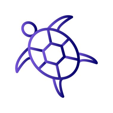 Kaplumbağa. Web simgesi basit illüstrasyon