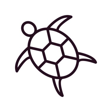 Kaplumbağa. Web simgesi basit illüstrasyon