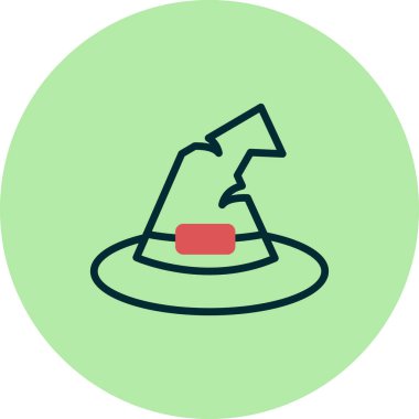  Şapka simgesi vektör illüstrasyonu