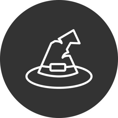  Şapka simgesi vektör illüstrasyonu