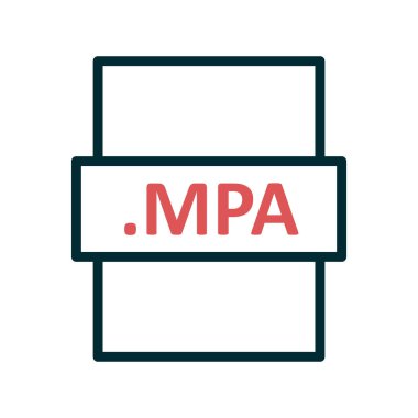 dosya biçimi simgesi, vektör illüstrasyonu basit tasarım