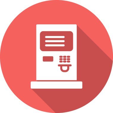 atm makine çizgi simgesi, ana hat vektör işareti, doğrusal biçim pictogram 