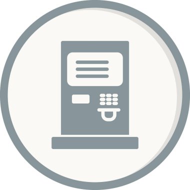 atm makine çizgi simgesi, ana hat vektör işareti, doğrusal biçim pictogram 