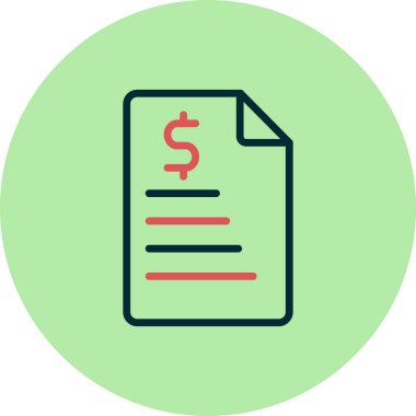 Bill modern simgesinin vektör illüstrasyonu