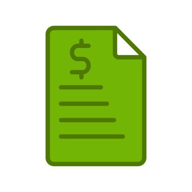 belge simgesi vektör illüstrasyonu