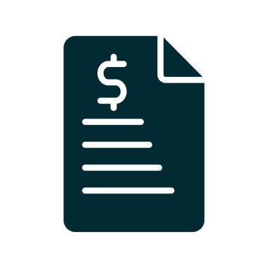 belge simgesi vektörü web ve mobil uygulama tasarımınız için beyaz arkaplanda izole edildi, vergi logosu kavramı