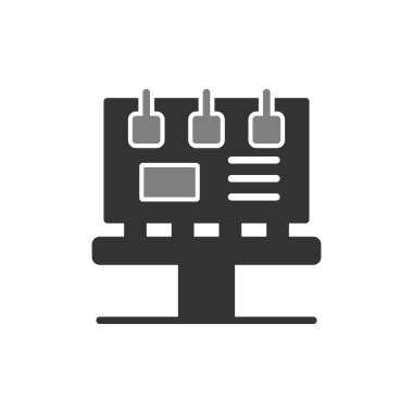 Billboard simgesi. vektör çizim