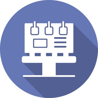 Billboard simgesi. vektör çizim