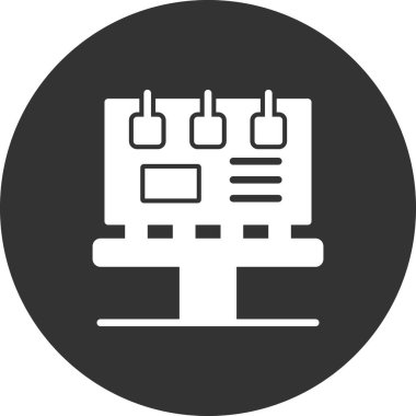 Billboard simgesi. vektör çizim