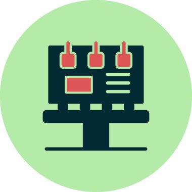 Billboard simgesi. vektör çizim