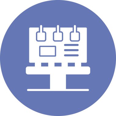 Billboard simgesi. vektör çizim