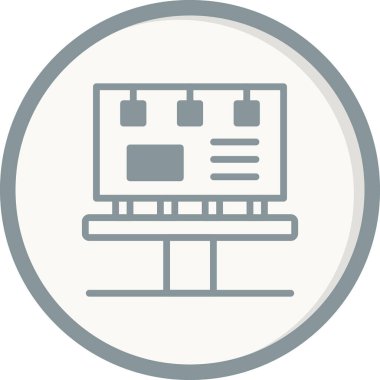 Billboard simgesi. vektör çizim