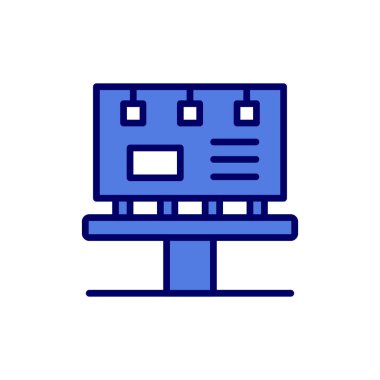 Billboard simgesi. vektör çizim