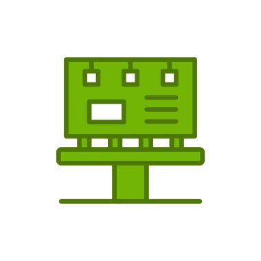 Billboard simgesi. vektör çizim