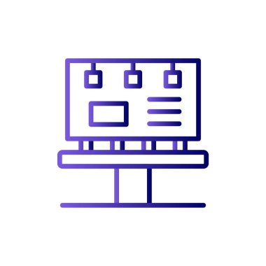 Billboard simgesi. vektör çizim