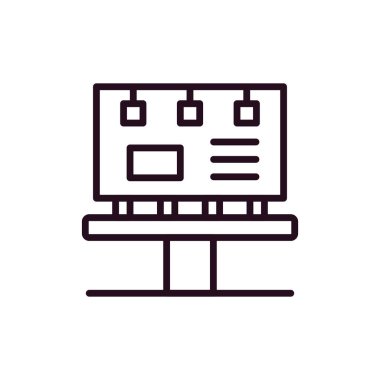 Billboard simgesi. vektör çizim