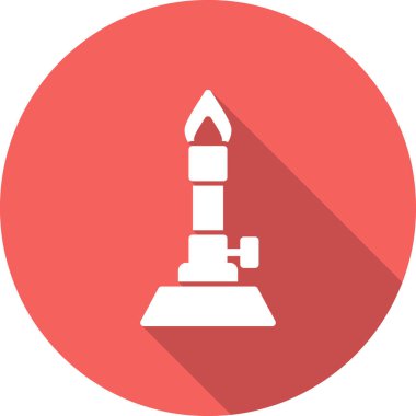 Bunsen Burner simgesi, vektör illüstrasyonu