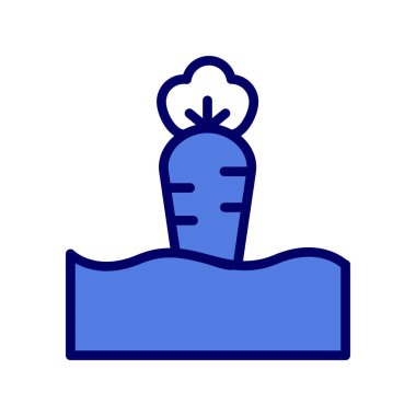 Havuç simgesi, vektör çizimi