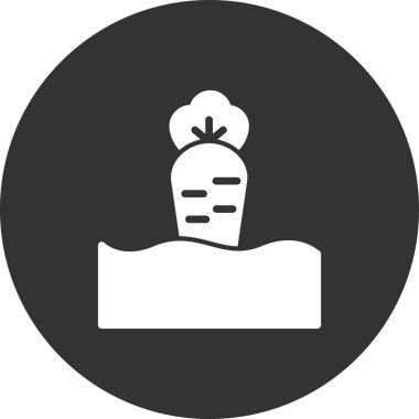 Havuç simgesi, vektör çizimi