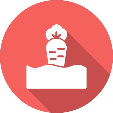 Havuç simgesi, vektör çizimi