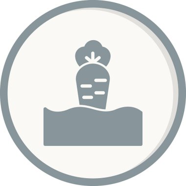 Havuç simgesi, vektör çizimi