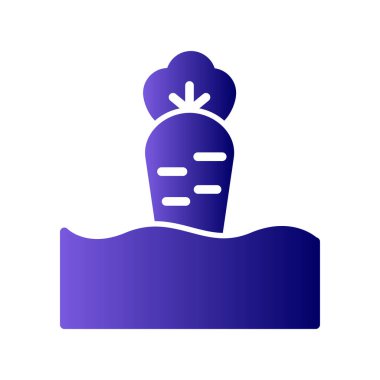 Havuç simgesi, vektör çizimi