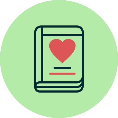 Günlük simgesi, vektör illüstrasyonu