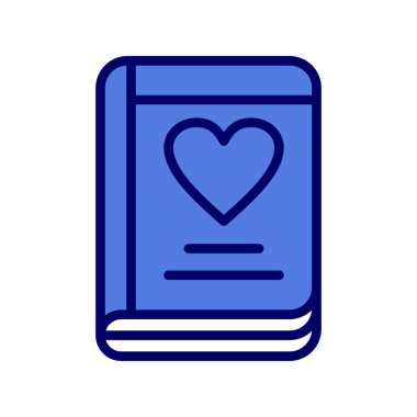 Günlük simgesi, vektör illüstrasyonu