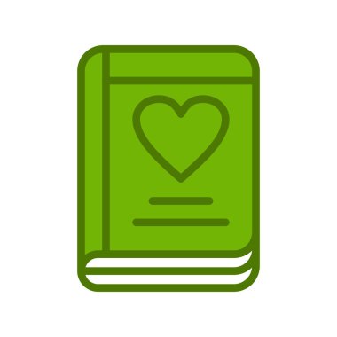 Günlük simgesi, vektör illüstrasyonu