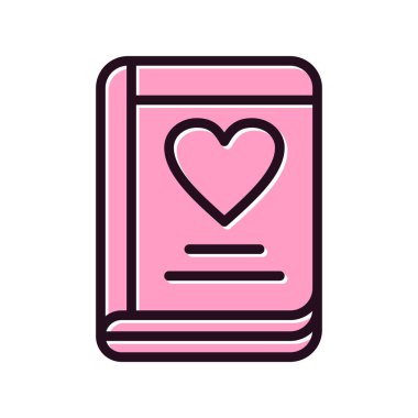 Günlük simgesi, vektör illüstrasyonu