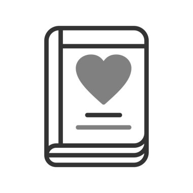 Günlük simgesi, vektör illüstrasyonu