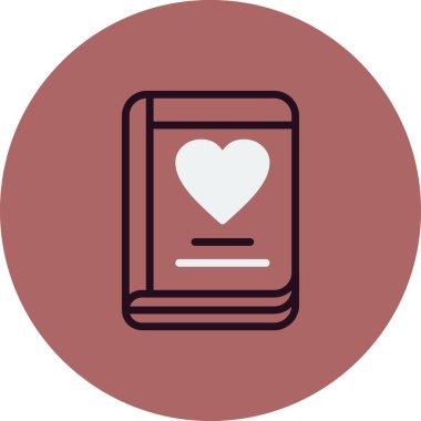 Günlük simgesi, vektör illüstrasyonu