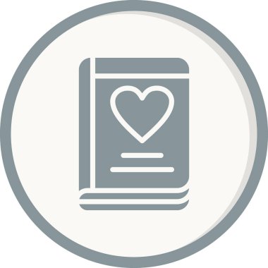 Günlük simgesi, vektör illüstrasyonu