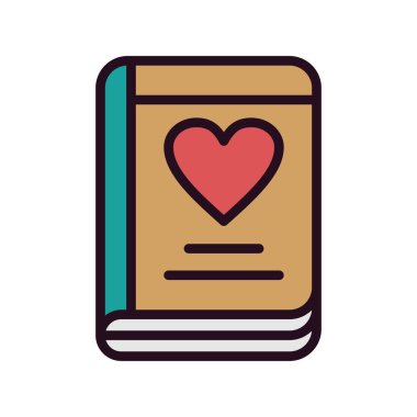 Günlük simgesi, vektör illüstrasyonu