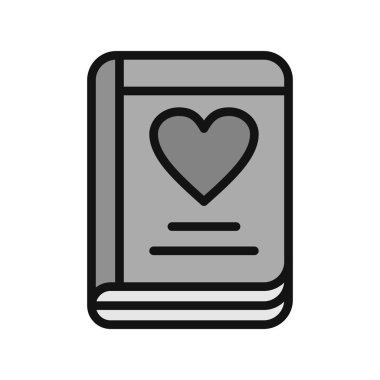 Günlük simgesi, vektör illüstrasyonu