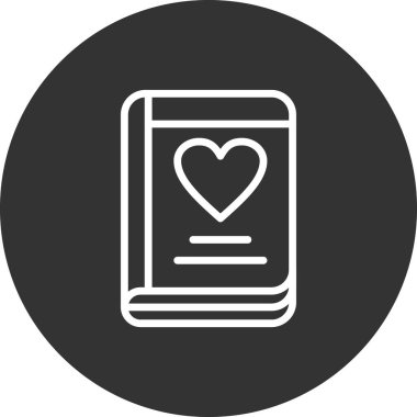 Günlük simgesi, vektör illüstrasyonu