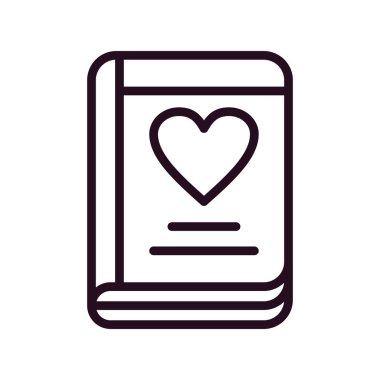 Günlük simgesi, vektör illüstrasyonu