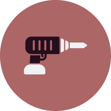 Bir matkap simgesinin vektör illüstrasyonu