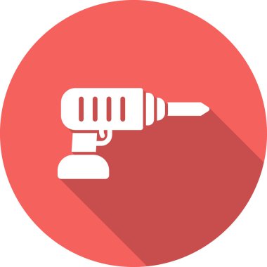 Bir matkap simgesinin vektör illüstrasyonu