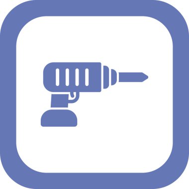 Bir matkap simgesinin vektör illüstrasyonu