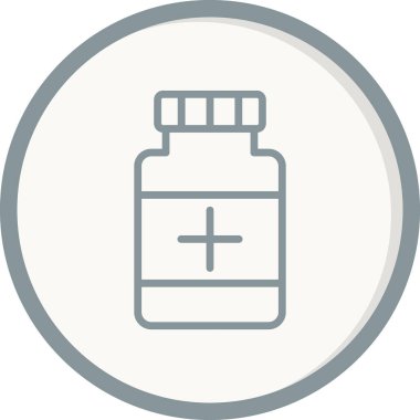 Uyuşturucu. Web simgesi basit illüstrasyon