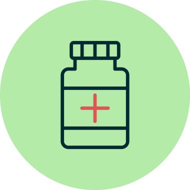 Uyuşturucu. Web simgesi basit illüstrasyon