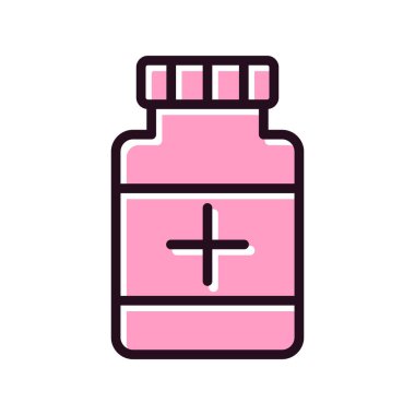 Uyuşturucu. Web simgesi basit illüstrasyon